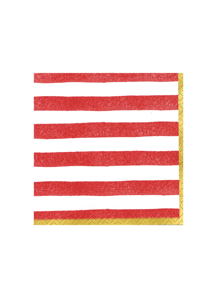 Bold Stroke Stripe Tableware in Red