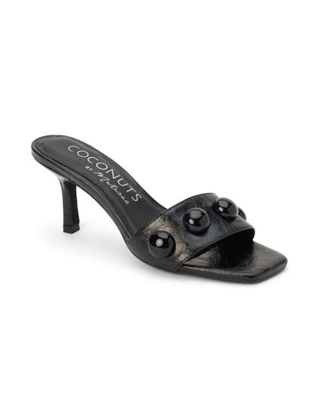 Theo Domed Hardware Dress Slide Sandals