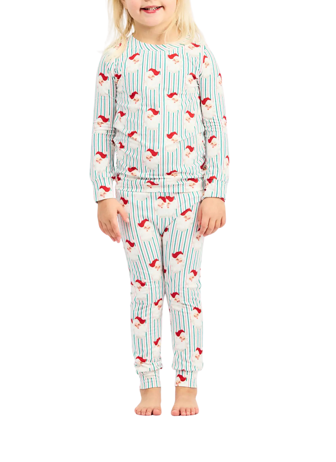 Toddler Stripe Santa Baby Pajamas