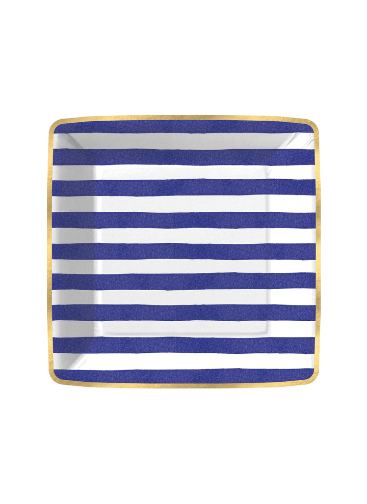 Bold Stroke Stripe Tableware in Navy