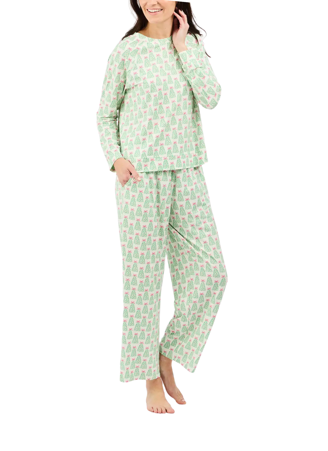 Annie Pajama Set in Rosy Woodlands