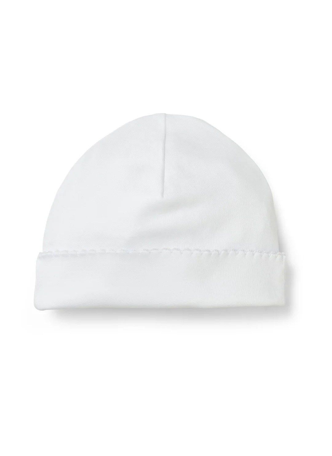 Soft, simple, and perfect for baby’s first days, the cotton Saylor beanie is thoughtfully designed for newborn comfort. Made from gentle organic cotton, it features a classic fold-over cuff with delicate picot trim for a sweet finishing touch. Cozy, breathable, and easy to wear, it’s an everyday essential that pairs beautifully with any Paty newborn outfit.