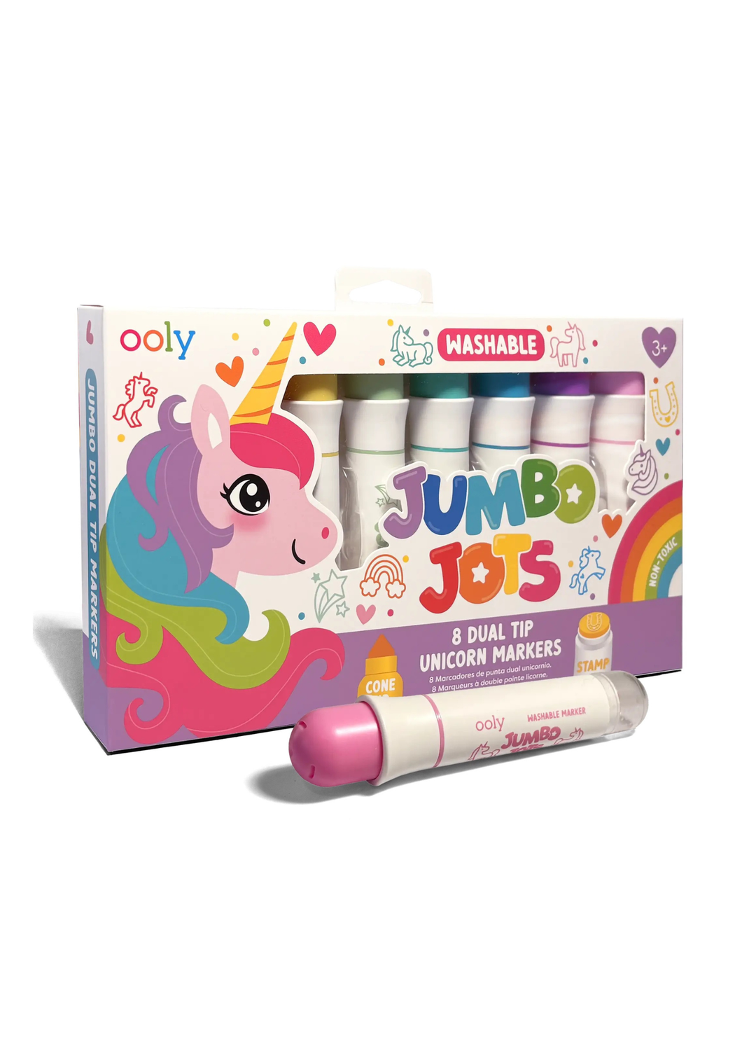 Jumbo Jots: Dual Tip Cone &amp; Stamp Markers