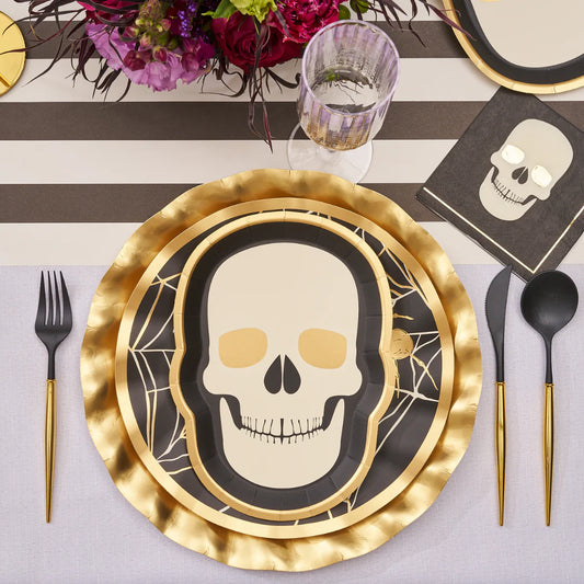 This new collection is as spooky as it is sophisticated, creating a&nbsp;monstrously chic and professional tablescape your guests won't stop taking pictures of. All of the pieces are adorned with our signature gold foil accents adding a hauntingly sophisticated touch to your party.