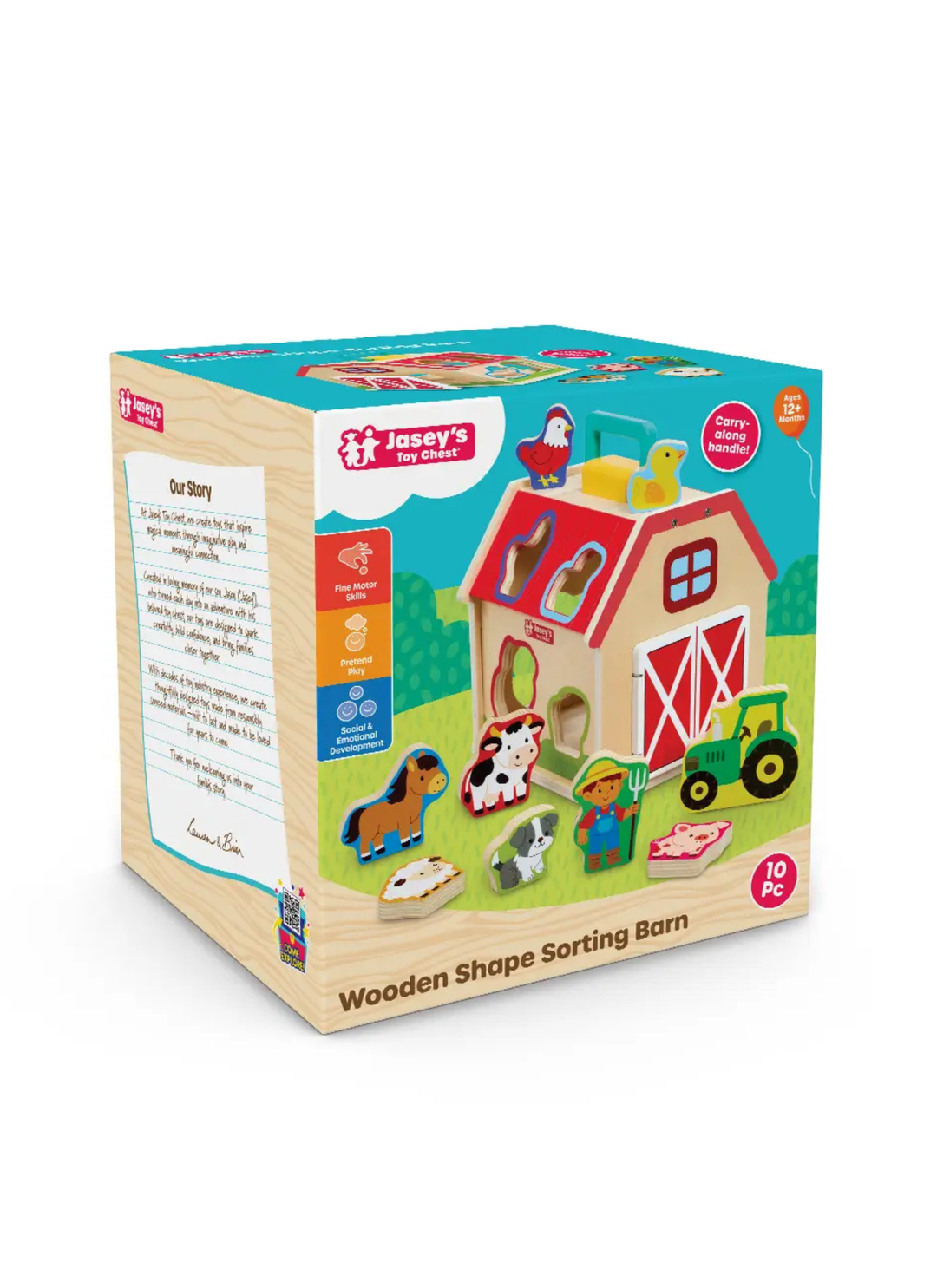 Wooden Shape Sorting Barn