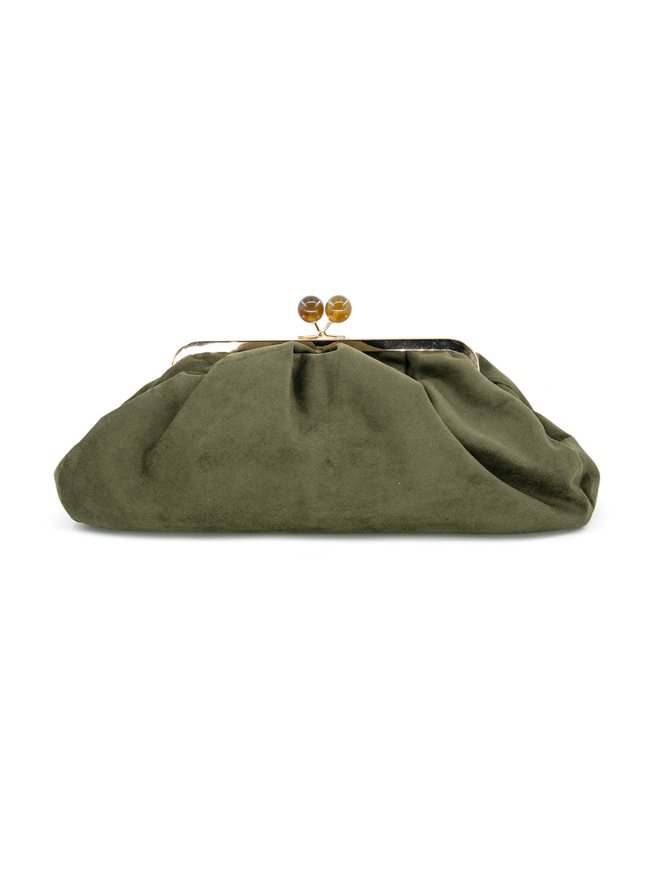 Aura Suede Clutch