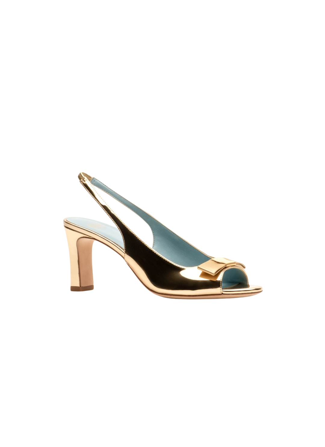 Reese Slingback Heel in Gold by Frances Valentine