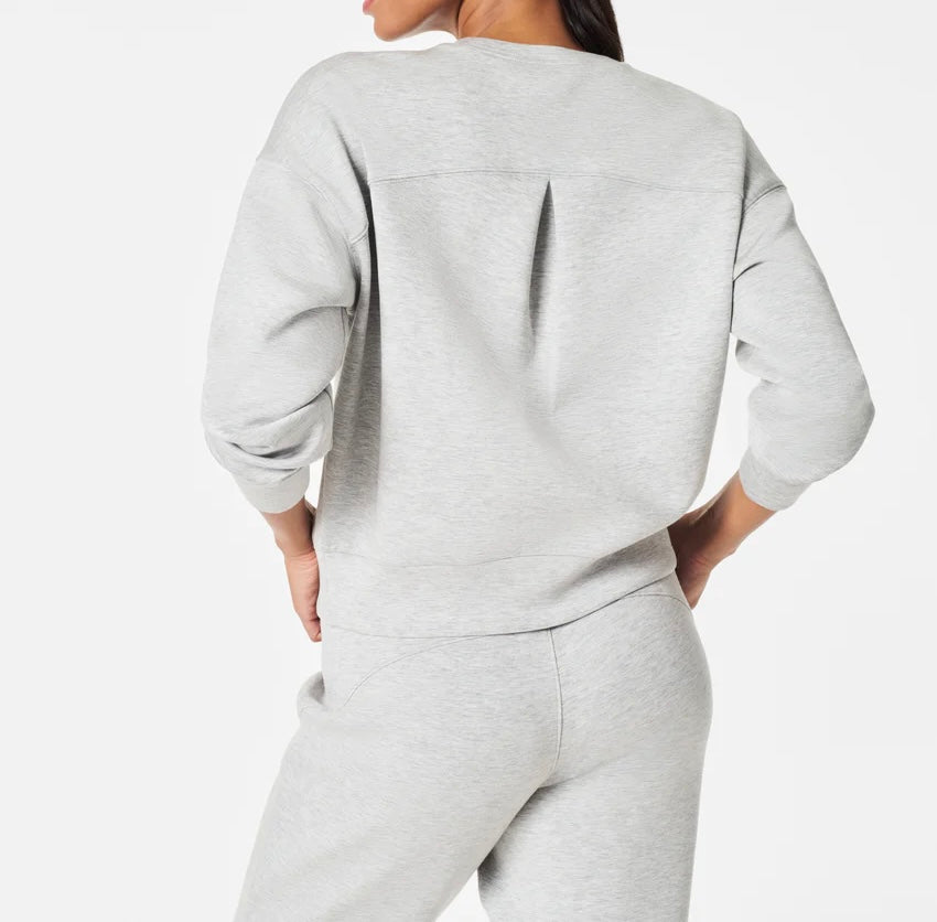 Air Essentials Crew in Light Grey Heather by Spanx