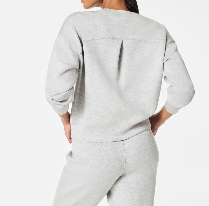 Air Essentials Crew in Light Grey Heather by Spanx