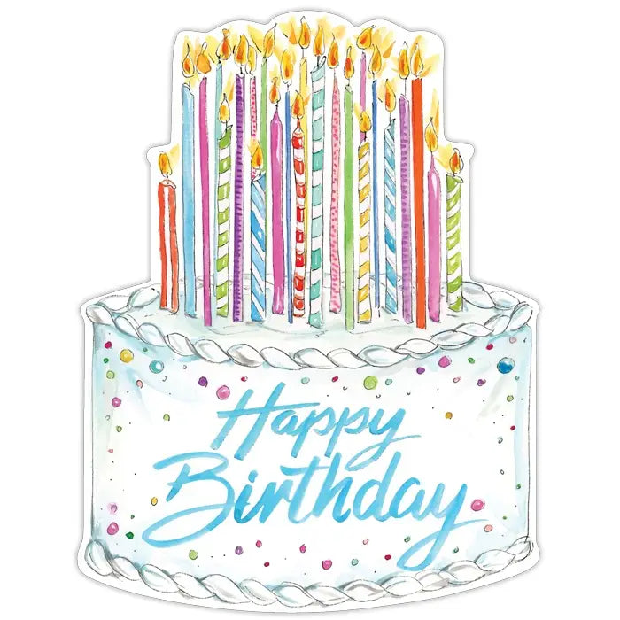Posh Die-Cut Happy Birthday Paper Placemats - Pickering Boxwood