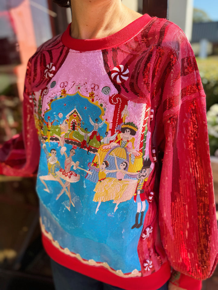 Nutcracker Ballet Stage Scene Sweatshirt