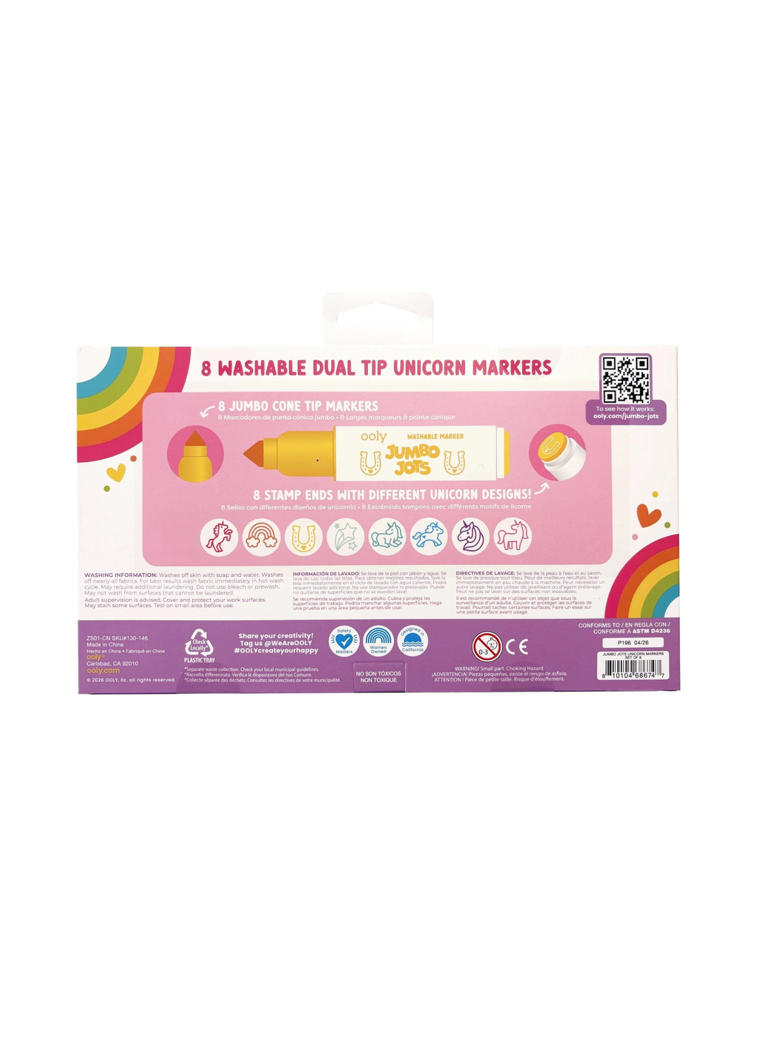 Jumbo Jots: Dual Tip Cone &amp; Stamp Markers