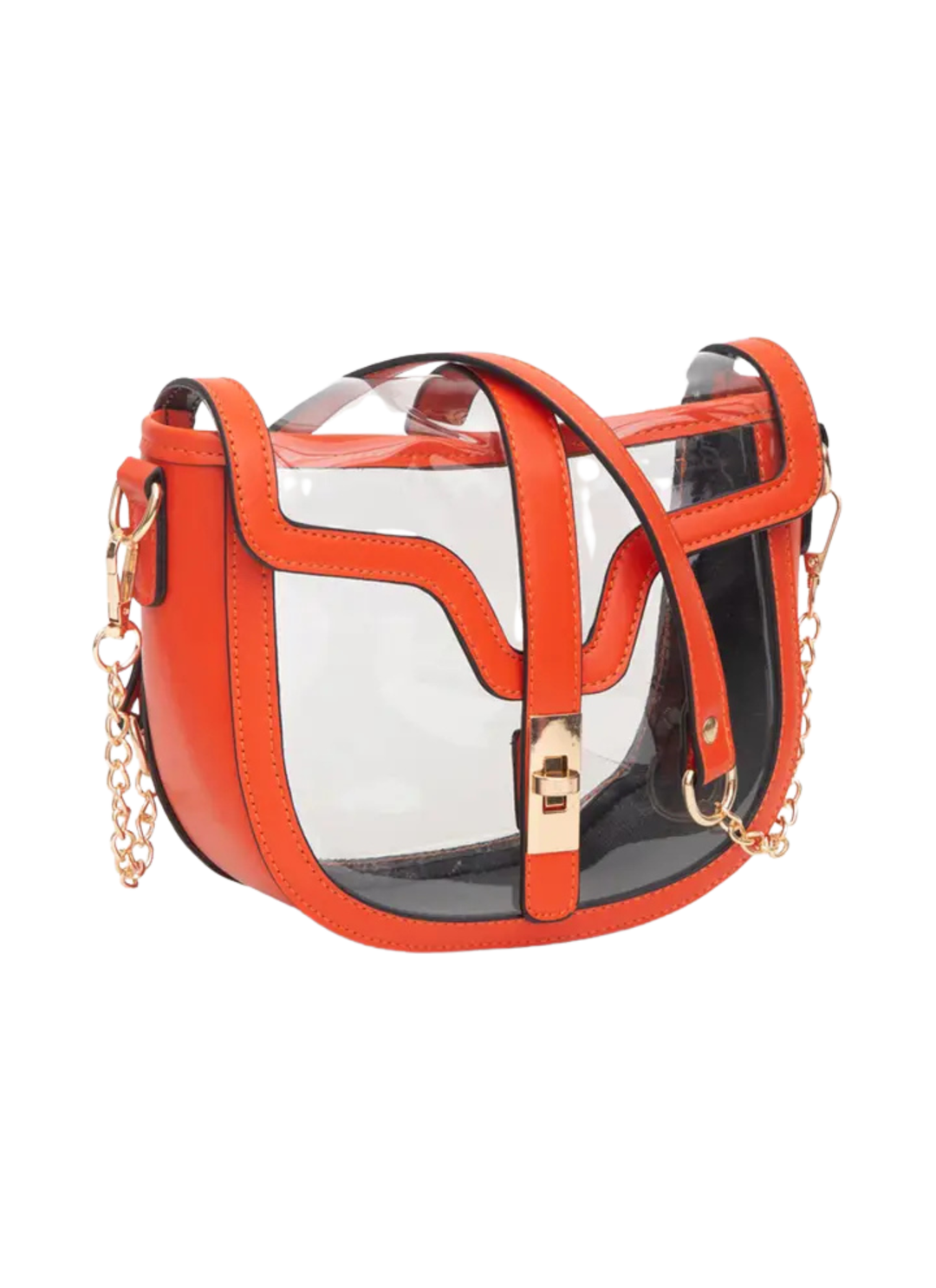 Clear Transparent Saddle Bag