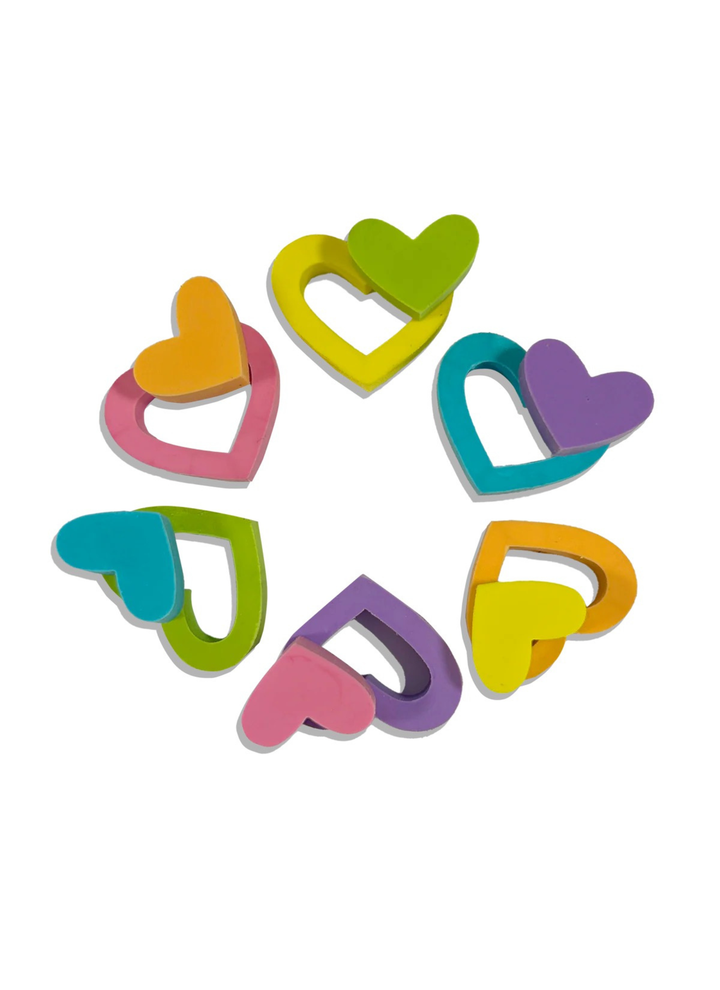 Hearts in Bloom Puzzle Erasers