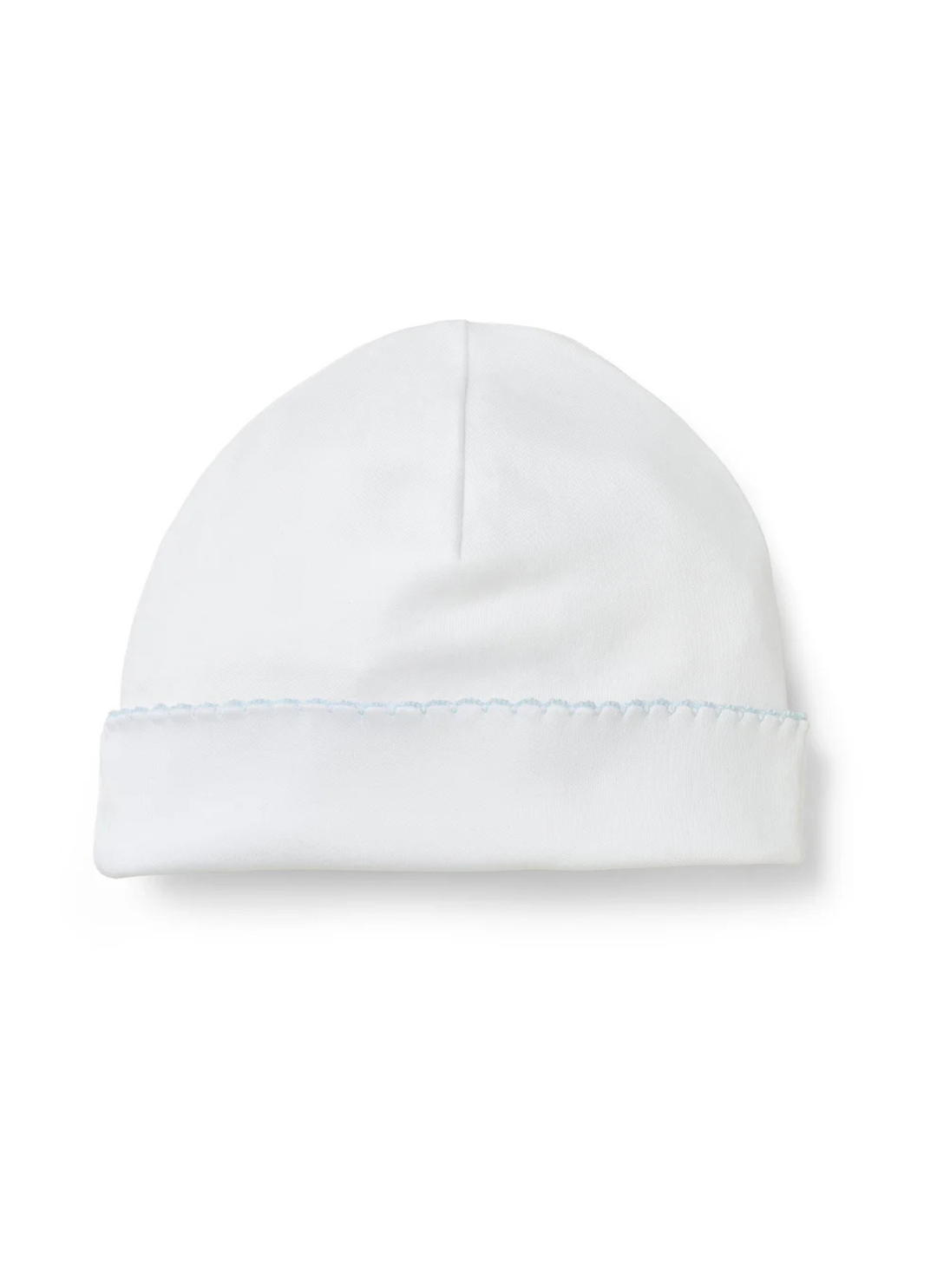Soft, simple, and perfect for baby’s first days, the cotton Saylor beanie is thoughtfully designed for newborn comfort. Made from gentle organic cotton, it features a classic fold-over cuff with delicate picot trim for a sweet finishing touch. Cozy, breathable, and easy to wear, it’s an everyday essential that pairs beautifully with any Paty newborn outfit.