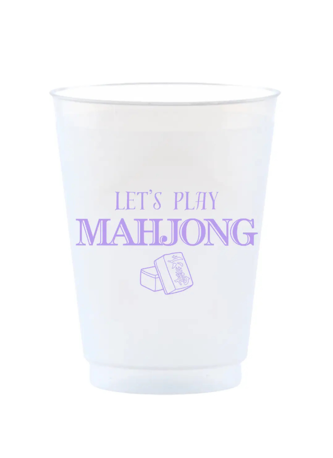 Mahjong Party frost Flex Cups