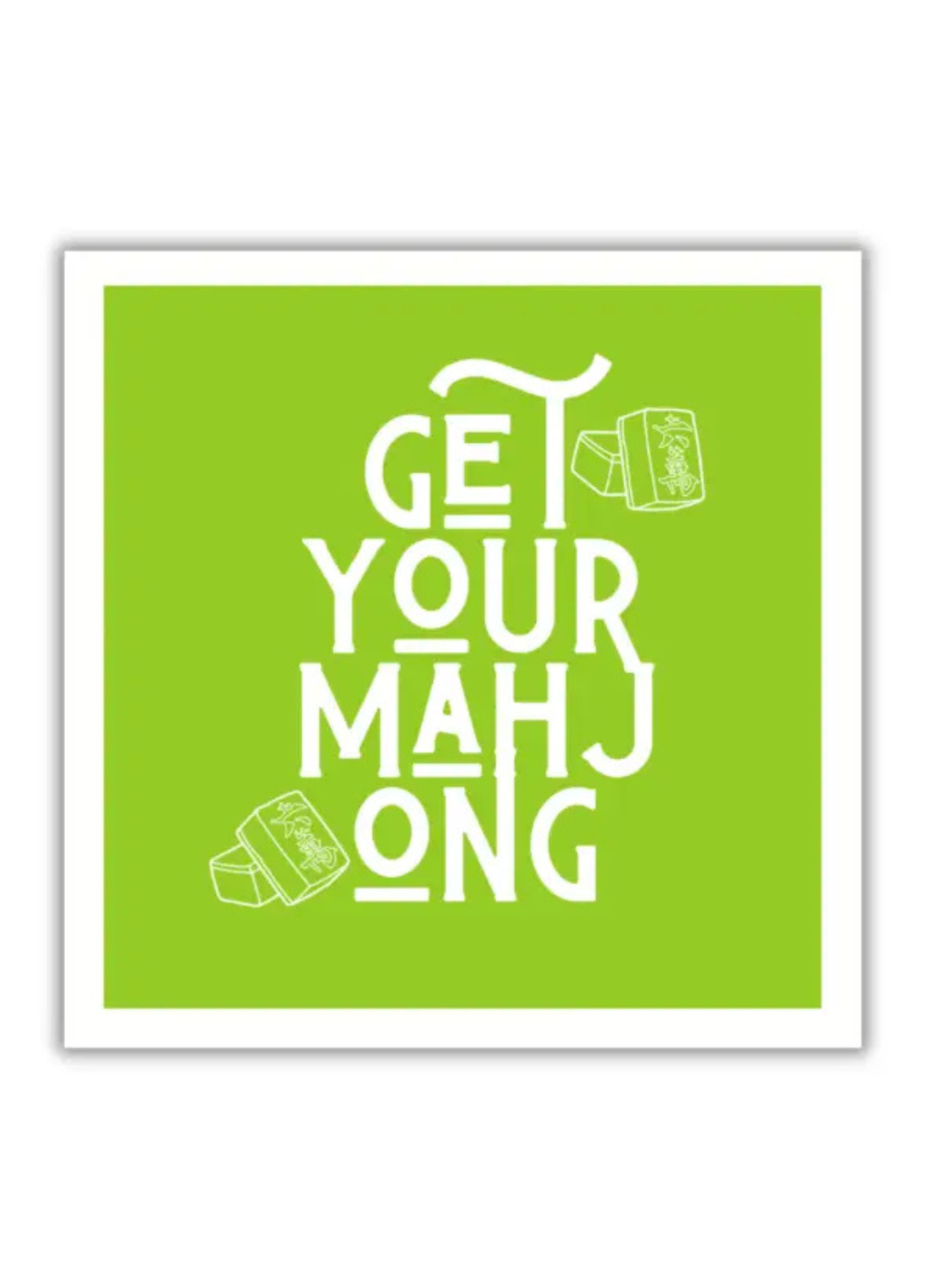 Mahjong Party Cocktail Napkins