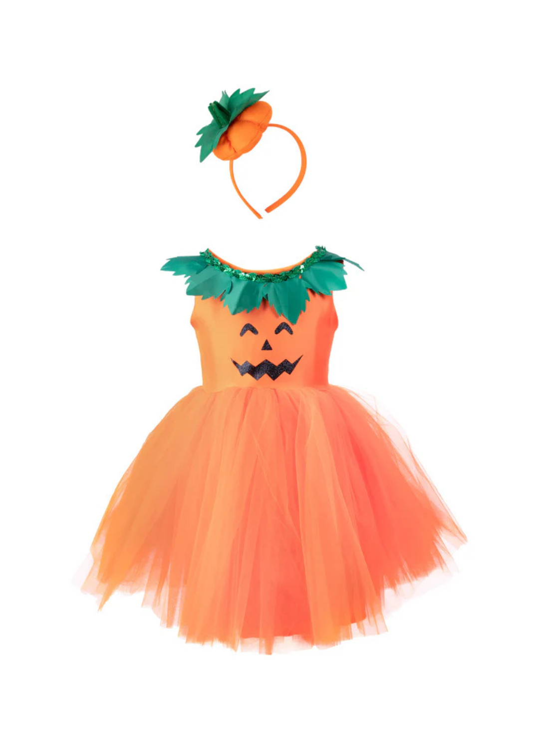 pumpkin patch dress with headband