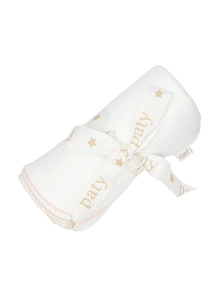 Wrap baby in this newborn swaddle blanket, crafted from super soft 100% organic cotton fabric for a breathable, comforting feel. A thoughtful newborn gift and a perfect take-home essential for bringing baby home from the hospital, this classic blanket is ideal for swaddling, cuddling, and everyday use. Pair with the converter gown and beanie hat for the perfect baby gift.