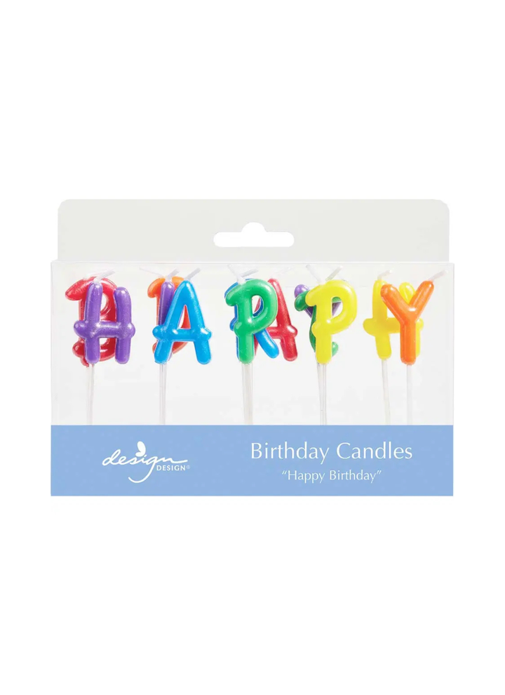 Pearl Birthday Letter Candles