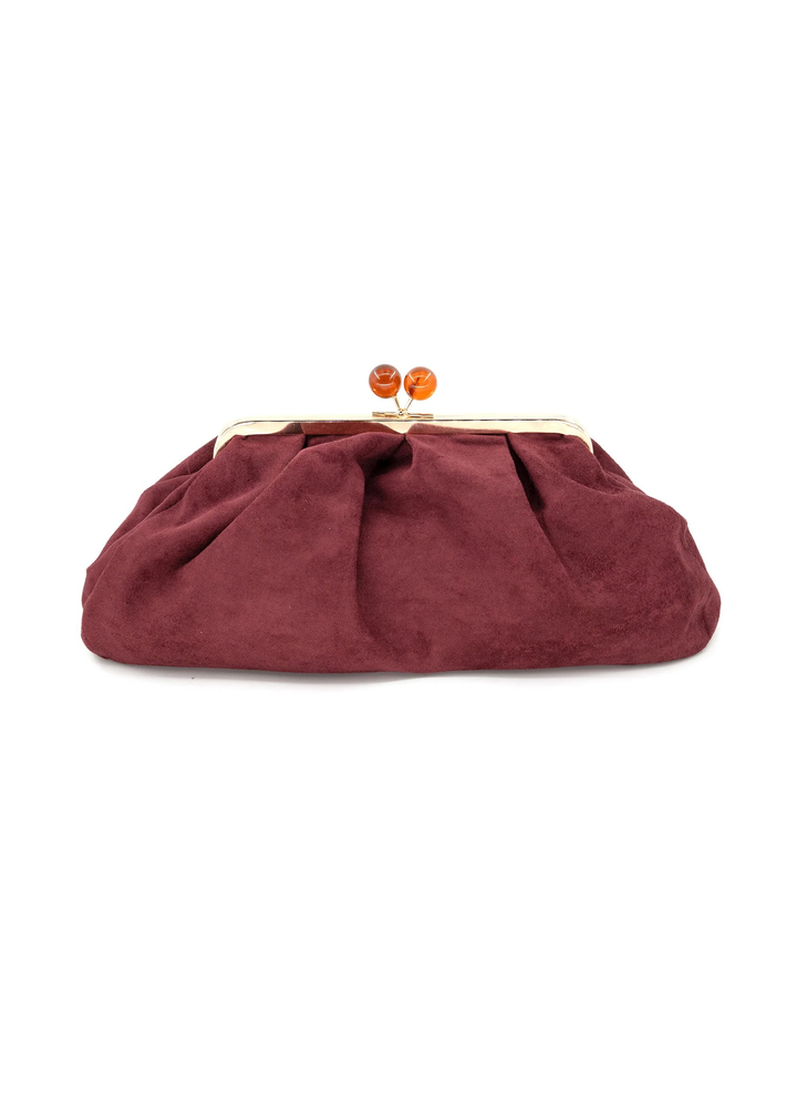 Aura Suede Clutch
