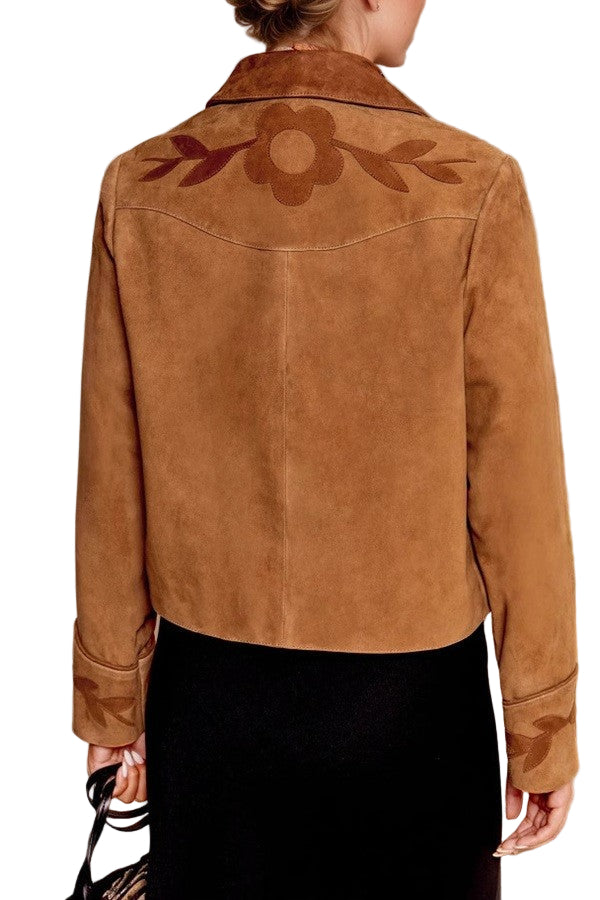 Cropped Suede Jacket