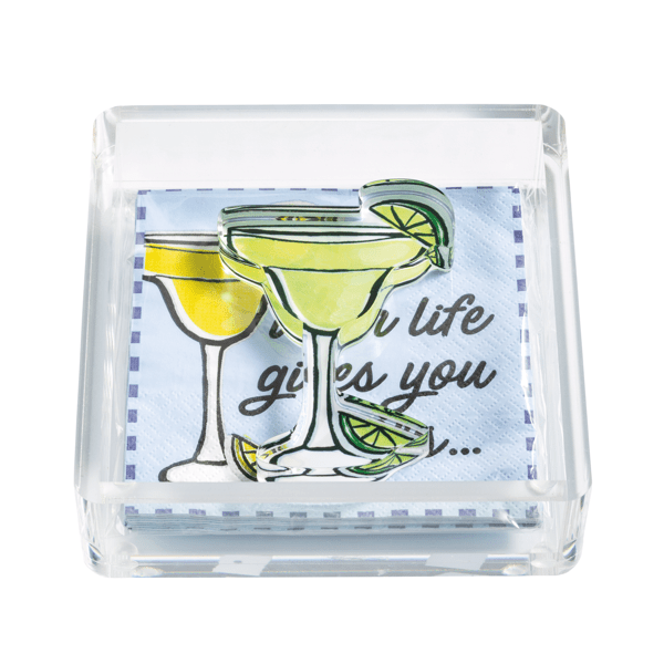 Drink Napkin Holder & Weight Set