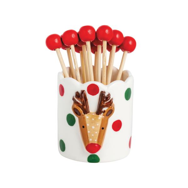 Christmas Ceramic Toothpick Holder
