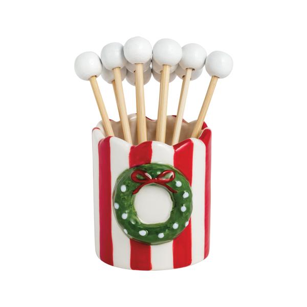 Christmas Ceramic Toothpick Holder