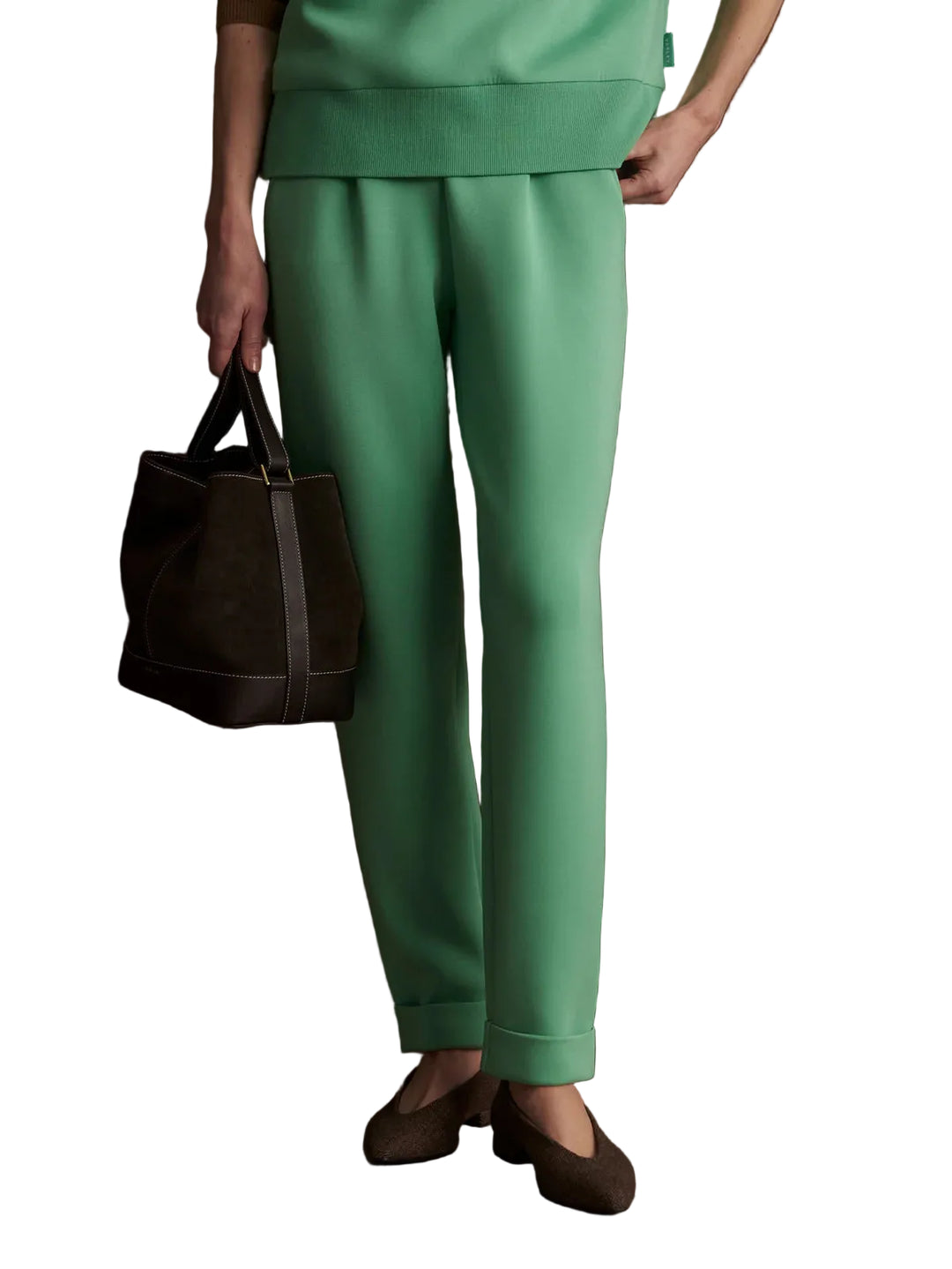 Rolled Cuff Pant 25 by Varley - Pickering Boxwood