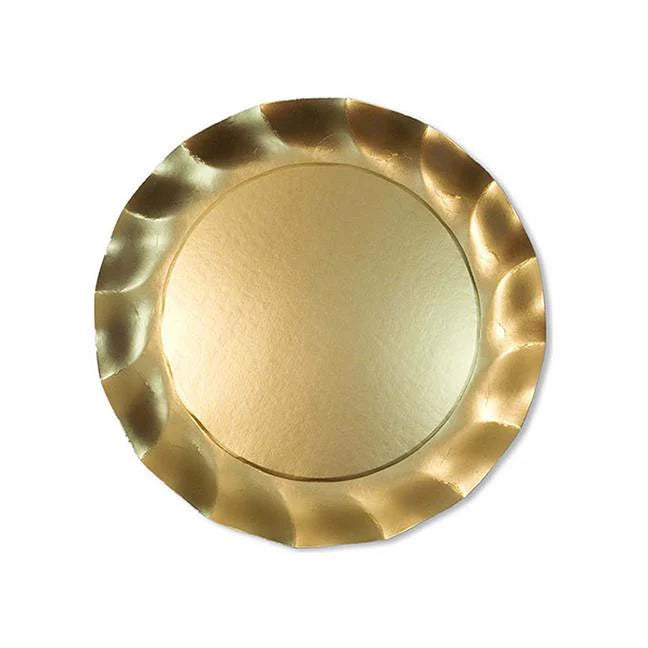 Satin Gold Wavy Tableware