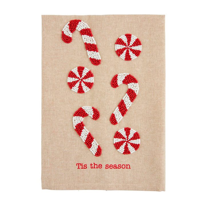 Christmas Beaded Hand Towel