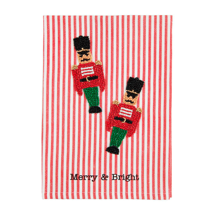 Christmas Beaded Hand Towel