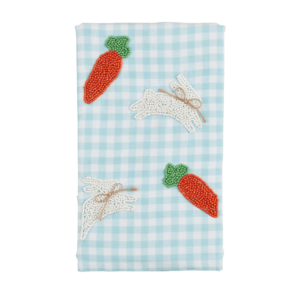 Easter Beaded Tea Towel