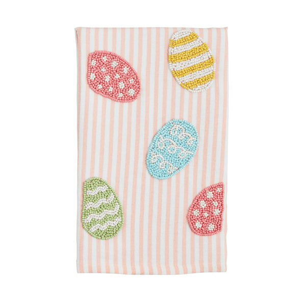 Easter Beaded Tea Towel