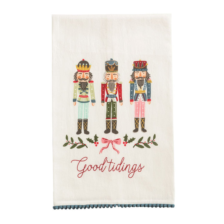 Christmas Pom Trim Hand Towel
