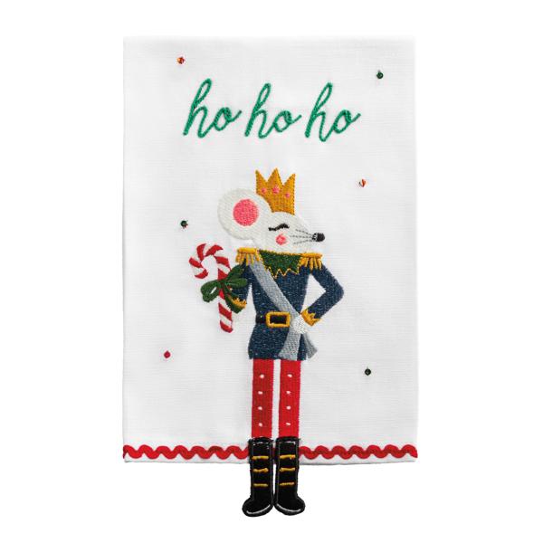 Dangle Embroidery Christmas Towel