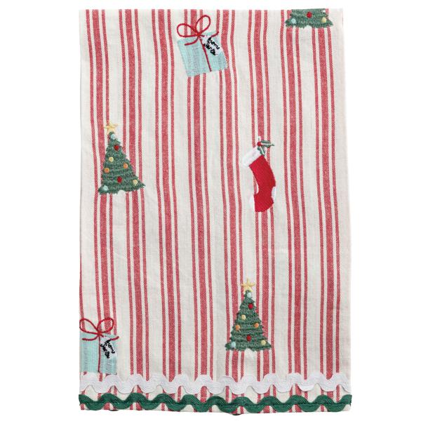 Embroidered Xmas Icon Towel