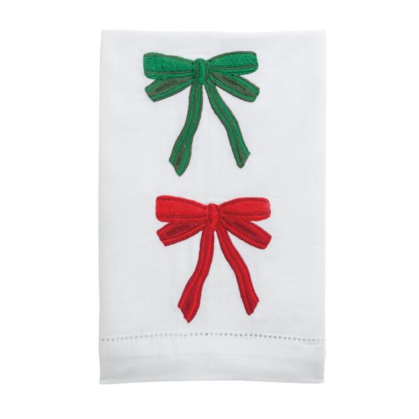 Bows Embroidered Towel
