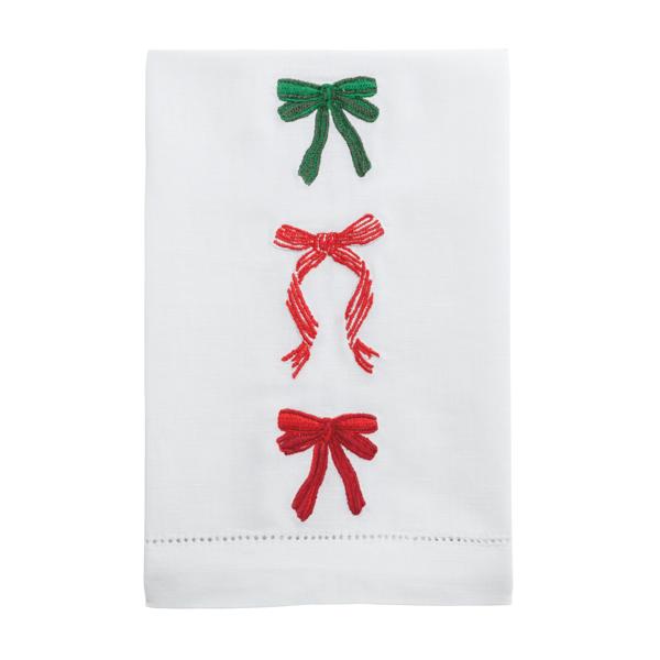 Bows Embroidered Towel