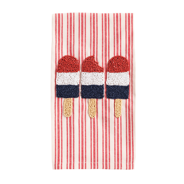 Americana Beaded Tea Towel