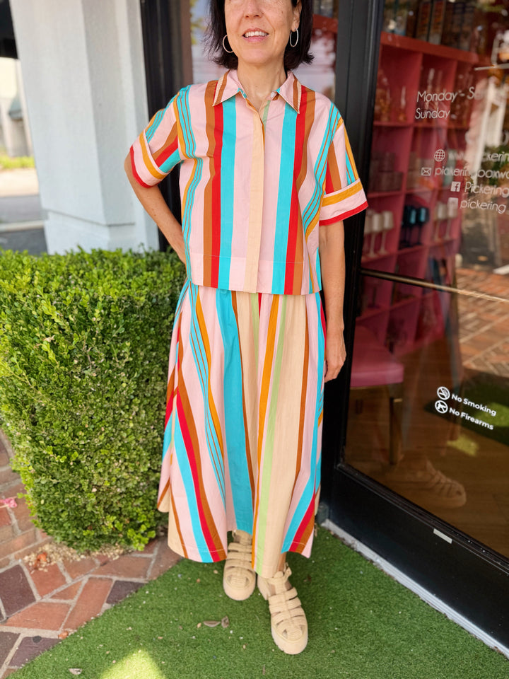 Club Shirt in Amberline Stripes