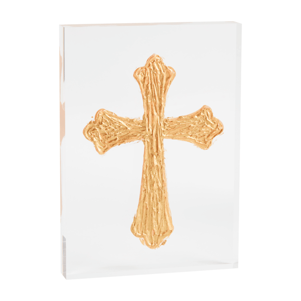 Tall Cross Acrylic Plaque - Pickering Boxwood