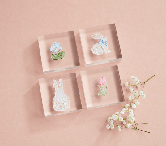 Spring Acrylic Blocks