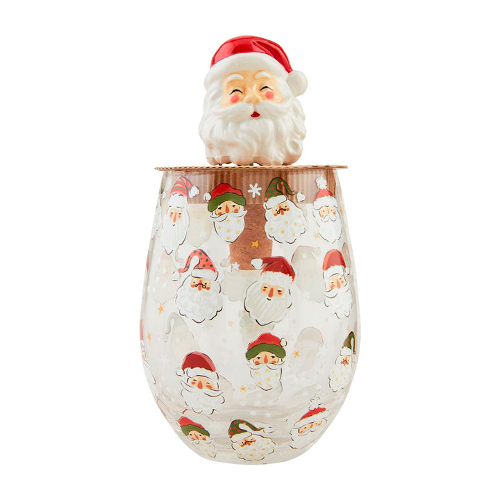 Christmas Stemless Wine Glass