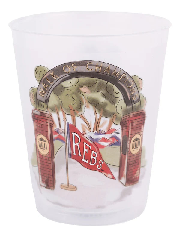 College Mascot Frosted Cups Set/8