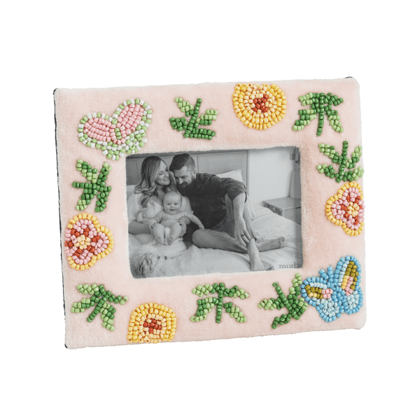 Floral Beaded Frame