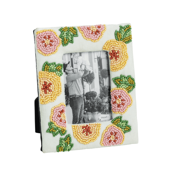 Floral Beaded Frame