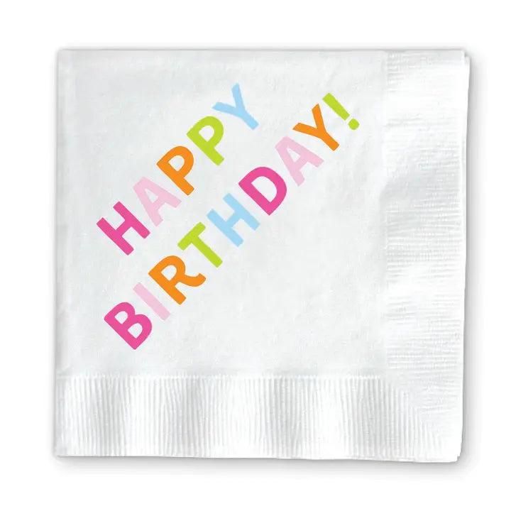 Happy Birthday Cocktail Napkins