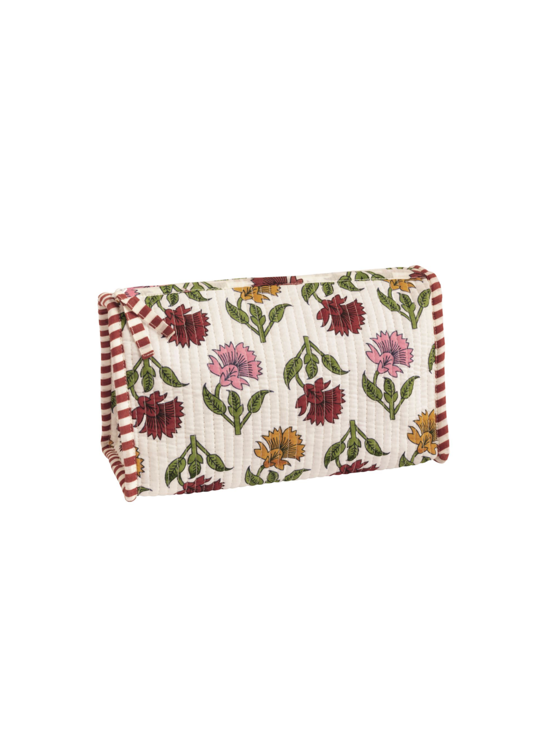 Harvest Block Print Tote &amp; Cosmetic Bag